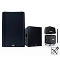 QSC K12.2 Powered Speaker Package With KS118 Subwoofer, SP-36 Speaker Pole, Covers & Cable