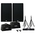 QSC K12.2 Powered Speaker Pair With Bags, Stands and Cables