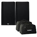 QSC K12.2 Powered Speaker Pair With Tote Bags