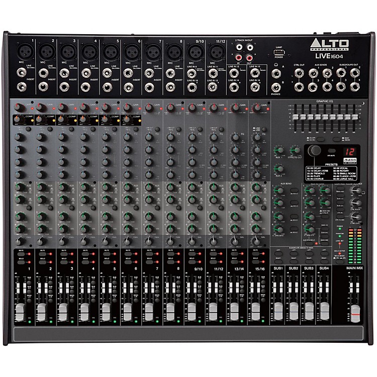 Alto LIVE 1604 16Channel 4Bus Mixer Musician's Friend