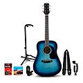 Mitchell Launch D75S Starter Dreadnought Acoustic Guitar With Accessories & Stand - Blue Burst