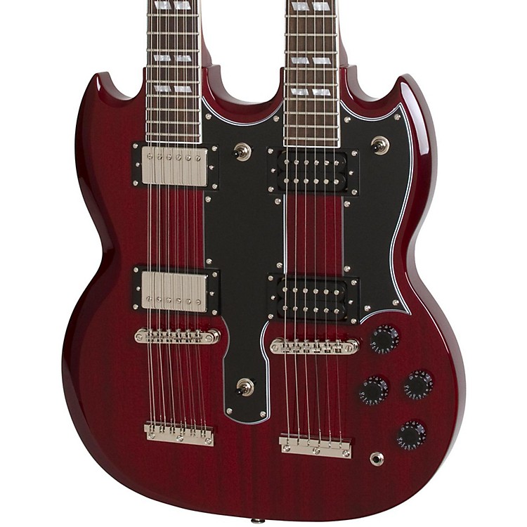 Epiphone Limited Edition G1275 Double Neck Electric Guitar Cherry