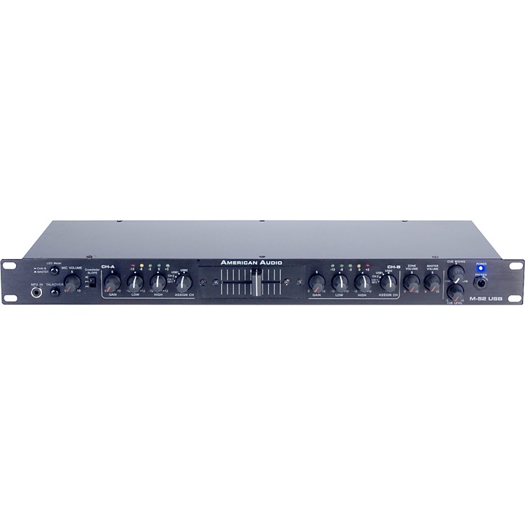 American Audio M52 1U USB Rackmount Mixer Musician's Friend