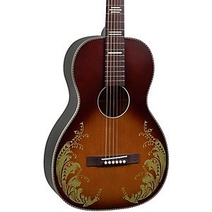 Recording King Dirty 30s 7 Single 0 Limited-Edition Lily of the Valley Acoustic Guitar