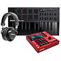Akai Professional MPC ONE+ Standalone Production Center With MPK mini mk3 & Headphones Black on Black