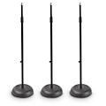 Proline MS235 Round Base Microphone Stand 3-Pack - Black