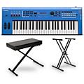 Yamaha MX49 49-Key Music Production Synthesizer Essentials Bundle - Blue