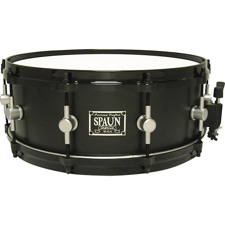 Spaun Maple Flat Black Snare Drum with Chrome Lugs Musician's Friend