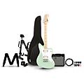 Squier Mini Jazzmaster HH Maple Fingerboard Electric Guitar and Frontman 20G Guitar Combo Amp Bundle Surf Green