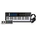 Arturia MiniLab 3 37-Key Controller Bundle With Universal Audio Volt 2 Interface and Warm Audio WA-CAB Studio Headphones - Black