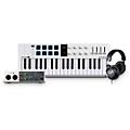 Arturia MiniLab 3 37-Key Controller Bundle With Universal Audio Volt 2 Interface and Warm Audio WA-CAB Studio Headphones - White