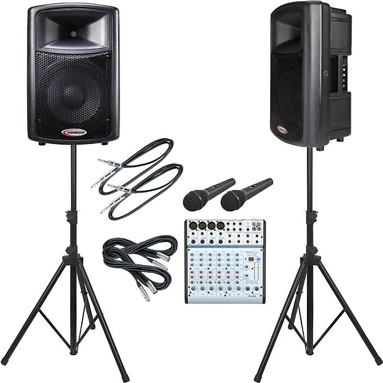 Alesis Multimix 8 USB / Harbinger APS12 PA Package Musician's