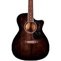 Guild OM-260CE Deluxe Flamed Mahogany Orchestra Cutaway Acoustic-Electric Guitar Condition 2 - Blemished Transparent Black Burst 197881067519Condition 2 - Blemished Transparent Black Burst 197881067519