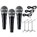 Shure PGA48 Mic and Stand Kit 3-Pack