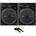 Pioneer DJ PLX-CRSS12 Professional Digital/Analog Turntable Pair with Ortofon Concorde Club Cartridge Twin Pack
