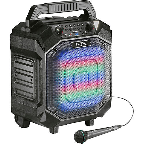 NYNE Performer + Wireless Bluetooth Speaker with Wheels and LED Lights