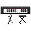 Yamaha Piaggero NP-12 Black Portable Keyboard With Power Adapter Essentials Package