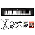 Yamaha Piaggero NP-15 61-Key Portable Keyboard With Power Adapter White Essentials PackageBlack Beginner Package