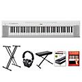 Yamaha Piaggero NP-35 76-Key Portable Keyboard With Power Adapter White Essentials PackageWhite Beginner Package