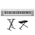 Yamaha Piaggero NP-35 76-Key Portable Keyboard With Power Adapter White Essentials PackageWhite Essentials Package