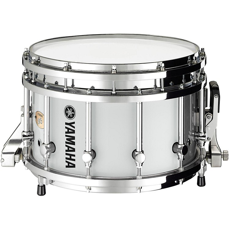 Yamaha Piccolo SFZ marching snare drum 14x9 Inch White with Chrome