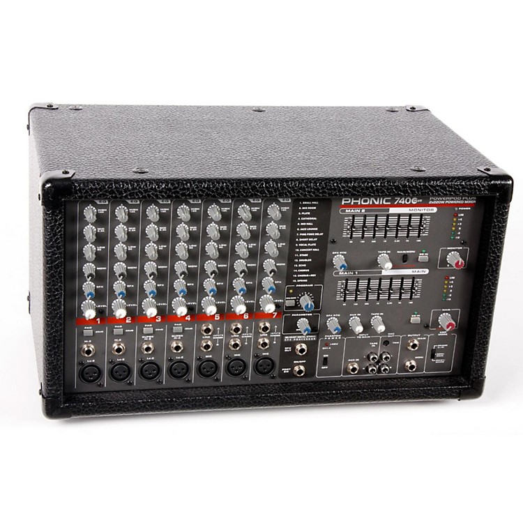 Used Phonic Powerpod 740 Plus 2X220W 7Channel Powered Mixer with