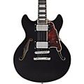 D'Angelico Premier Mini DC Semi-Hollow Electric Guitar With Stopbar Tailpiece Black FlakeBlack Flake