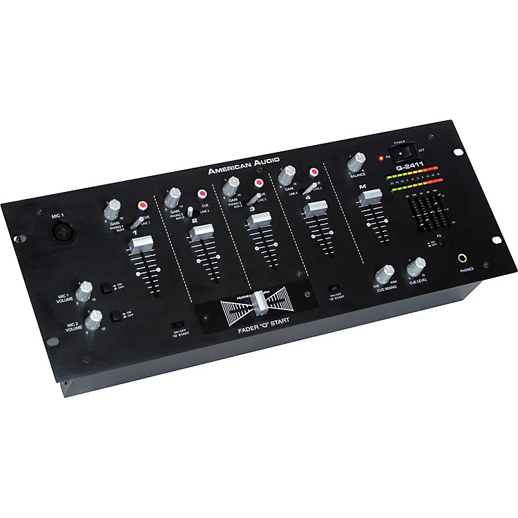 American Audio Q2411 19" 4Channel Mixer with 5 Band EQ Musician's