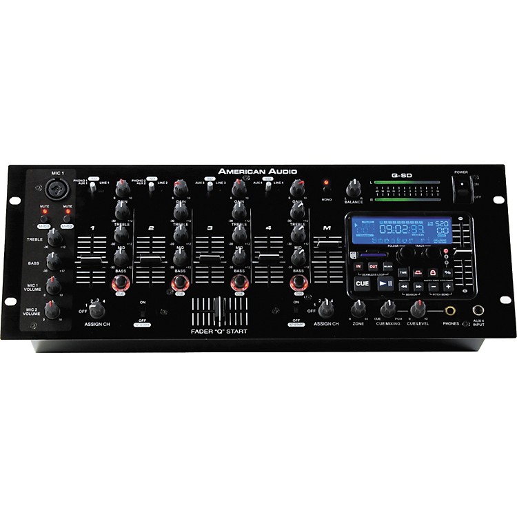 American Audio QSD SD Card DJ Mixer Musician's Friend