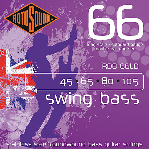 Double ball end bass strings