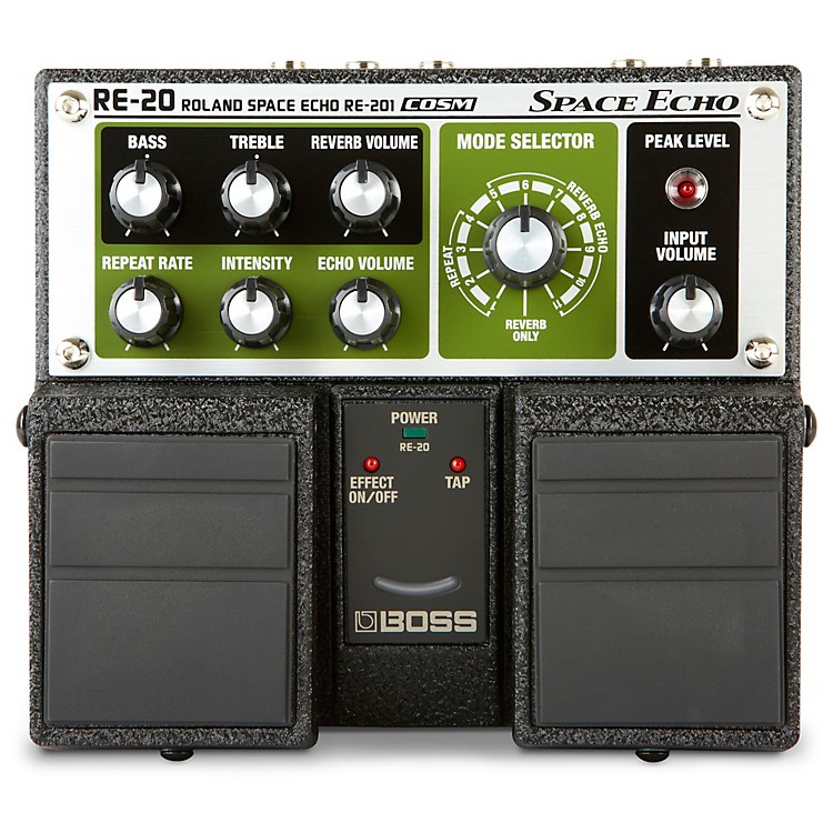 Boss RE20 Space Echo Delay / Reverb Pedal Musician's Friend