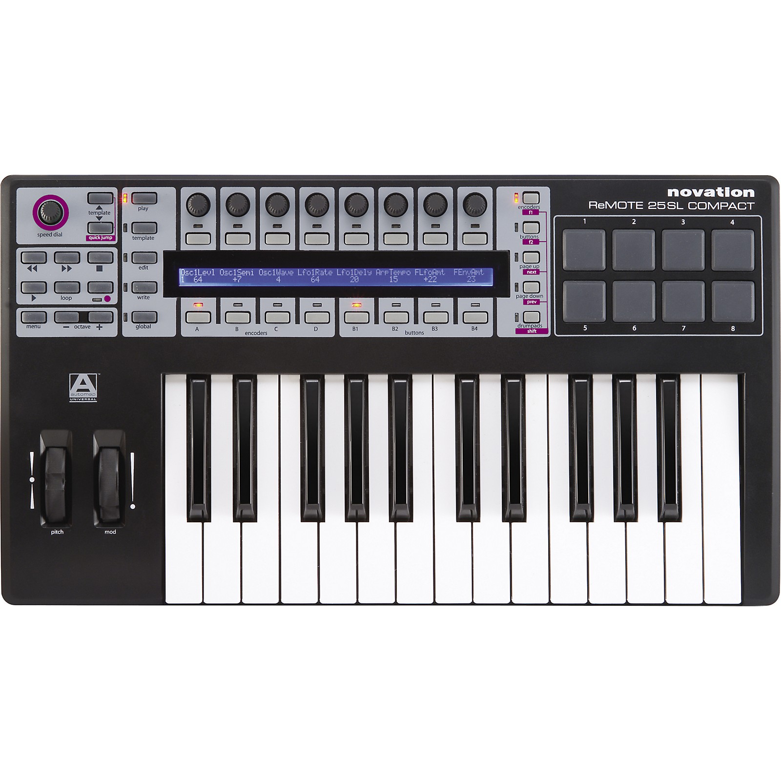 Novation ReMOTE SL COMPACT 25 Key USB MIDI Controller Musician S Friend