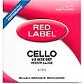 Super Sensitive Red Label Series Cello String Set 4/4 Size, Medium1/2 Size, Medium