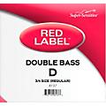 Super Sensitive Red Label Series Double Bass D String 1/2 Size, Medium3/4 Size, Medium