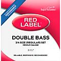 Super Sensitive Red Label Series Double Bass String Set 3/4 Size, Medium3/4 Size, Medium