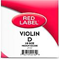 Super Sensitive Red Label Series Violin D String 4/4 Size, Medium1/8 Size, Medium