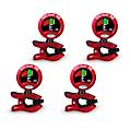 Snark Red Silver Snark Rechargeable Clip-on Tuner 4-Pack