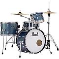 Pearl Roadshow 4-Piece Jazz Drum Set Pure WhiteAqua Blue Glitter