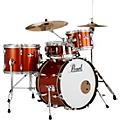 Pearl Roadshow 4-Piece Jazz Drum Set Pure WhiteBurnt Orange Sparkle