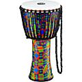 MEINL Rope-Tuned Djembe with Synthetic Shell and Head 14 in. Kenyan Quilt12 in. Kenyan Quilt
