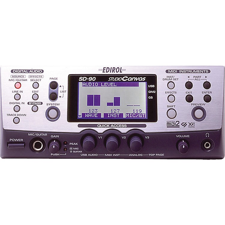 Edirol SD90 Studio Canvas 128Voice Sound Module and 24Bit USB
