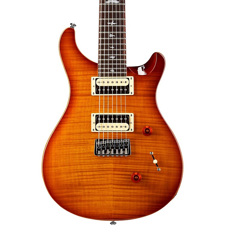 PRS SE 7String Flame Maple Top Electric Guitar Sapphire Musician's