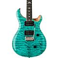 PRS SE Custom 24 Quilted Carved Top With Ebony Fingerboard Electric Guitar Black Gold SunburstTurquoise