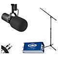 Shure SM7B Dynamic Microphone and CL-1 Cloudlifter Kit with Stand and Cables