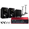 Focusrite Scarlett 2i2 4th Gen With Adam Audio T-Series Studio Monitor Pair & T10S Subwoofer Bundle (Stands & Cables Included) T8V