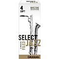 D'Addario Woodwinds Select Jazz Filed Baritone Saxophone Reeds Strength 3 Medium Box of 5Strength 4 Soft Box of 5