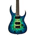 B.C. Rich Shredzilla Extreme Electric Guitar Black SatinCyan Blue