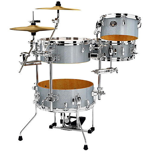 Tama Silverstar CocktailJam 4Piece Kit with Pedal White Sparkle