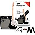 Squier Sonic Stratocaster Electric Guitar Pack With Fender Frontman 10G Amp BlackBlack