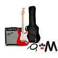 Squier Sonic Stratocaster Limited-Edition Maple Fingerboard Electric Guitar Pack With Fender Frontman 10G Amp Sonic BlueTorino Red